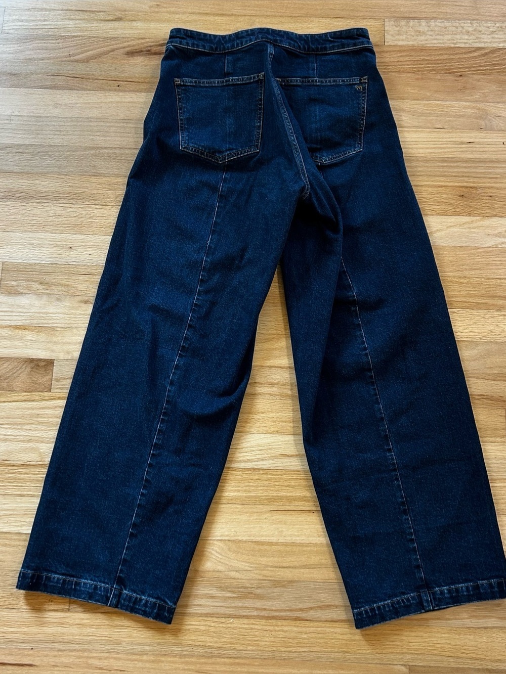 Madewell Curvy Emmett Wide Leg Jeans Dark Wash High Rise Size 29 Denim - Picture 9 of 14